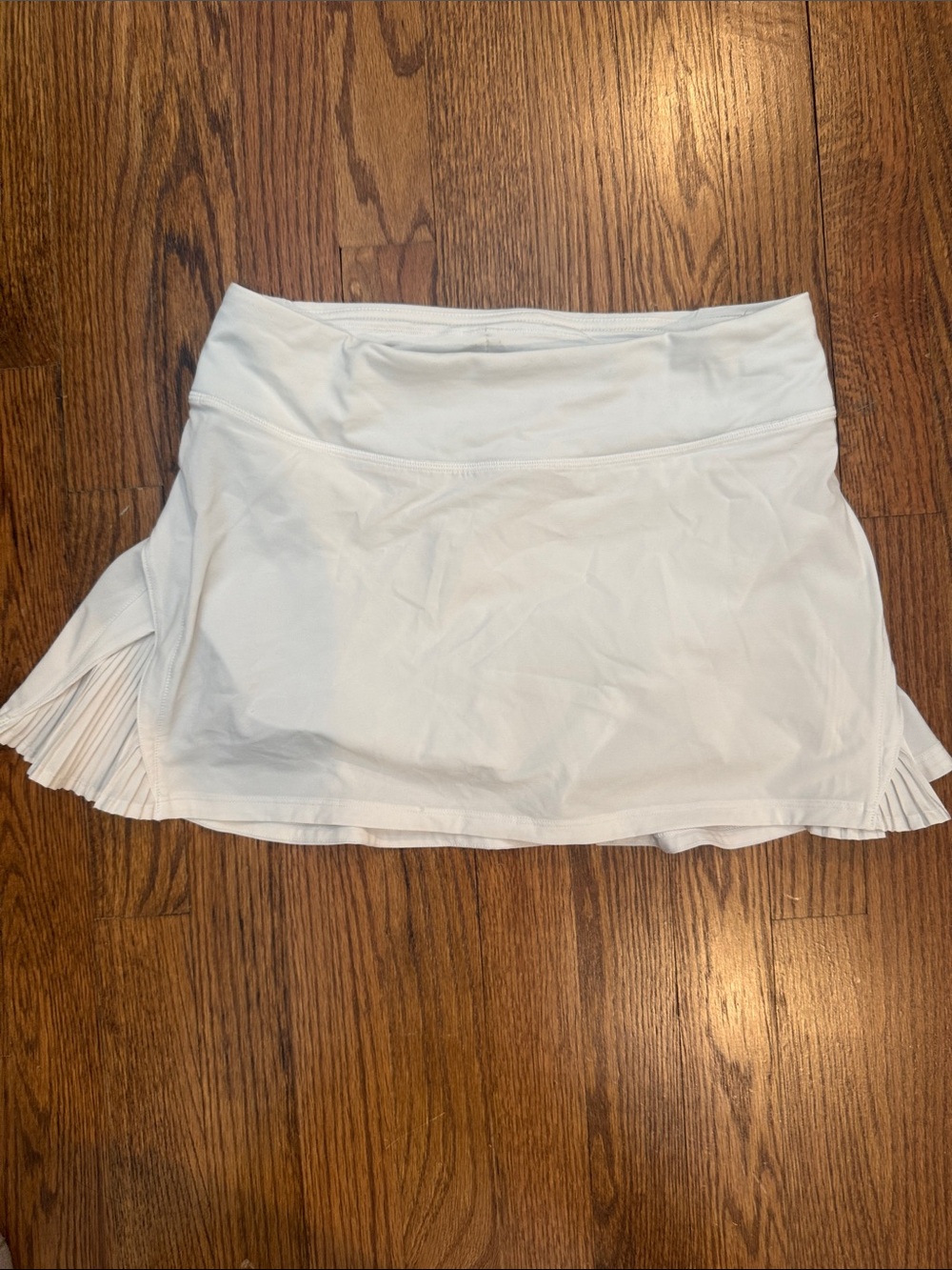 lululemon athletica White Pleated tennis skirt